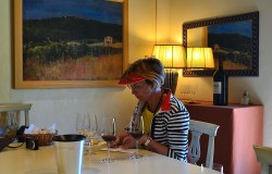 Wine tasting at Ornellaia estate