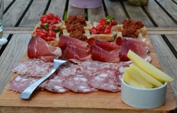 ham and pecorino cheese lunchable 